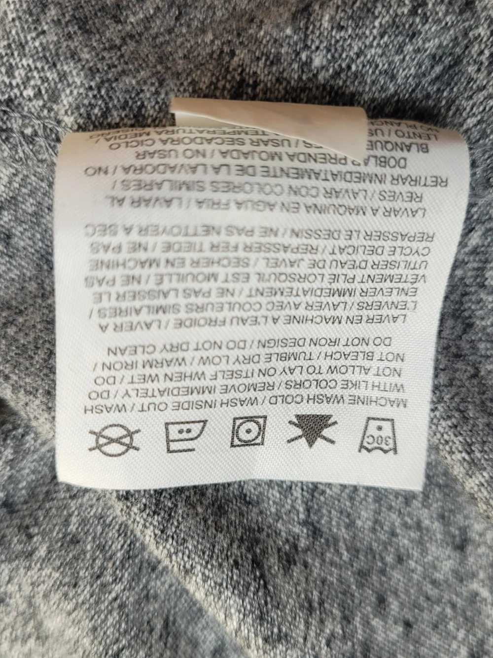 Nike Women's Heather Gray Full-Zip Hoodie with White Drawcords